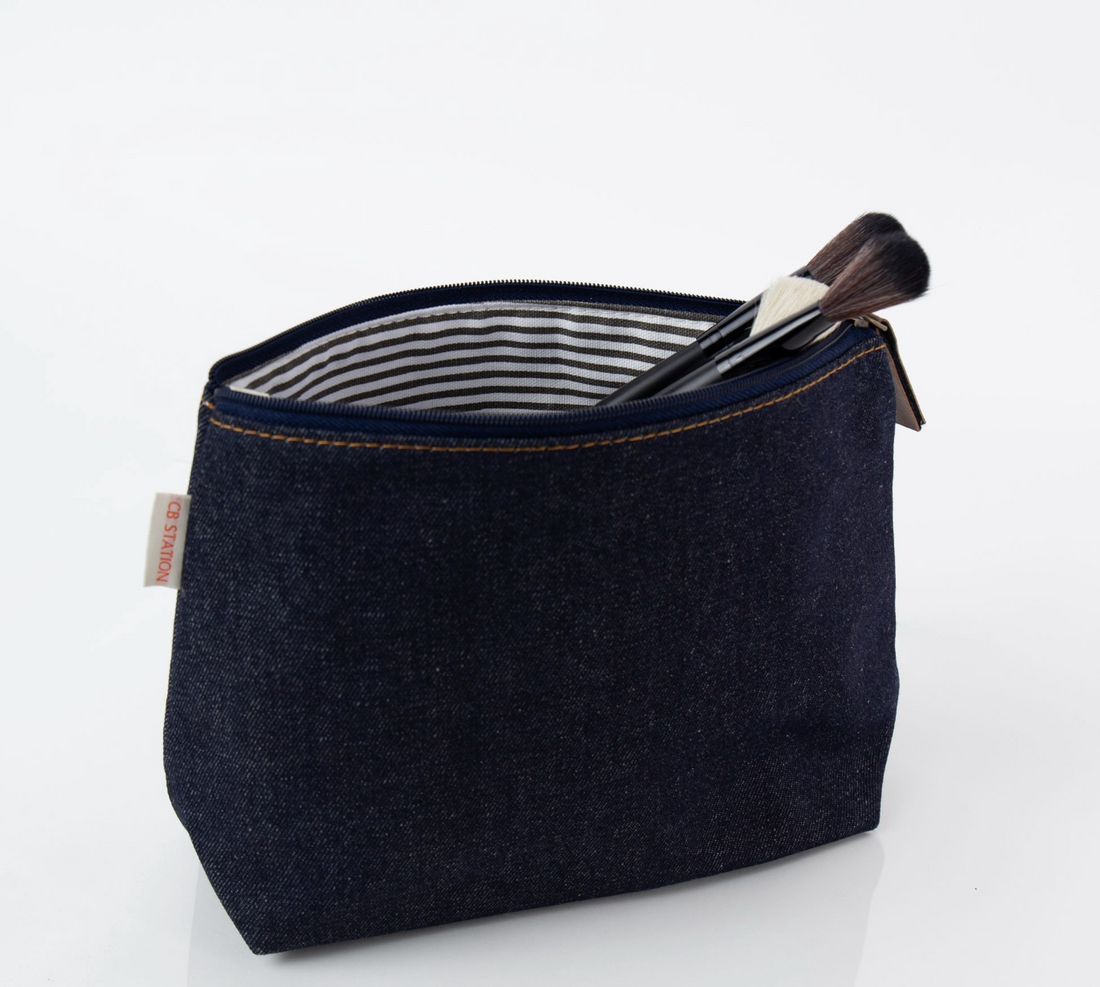 Raw Denim Clutch Pouch
