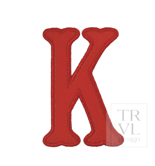 TRVL Applique Letters