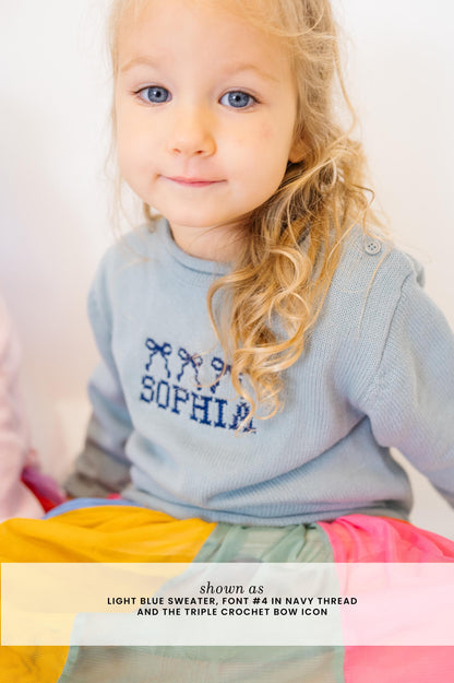 Sky Bliss blue baby roll neck knit sweater