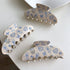 Vintage inspired blue toile hair clip with bow detail