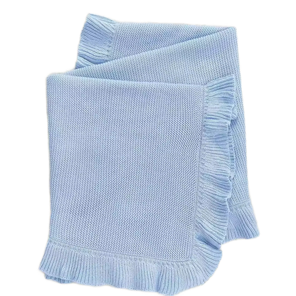 Ruffle Edge Baby Quilt Blanket