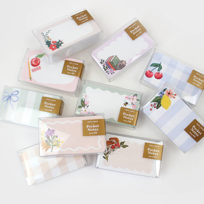 Cherry Gingham Pocket Notes