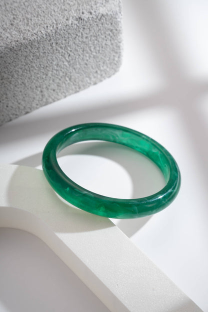 Thin Resin Marble Effect Bangle