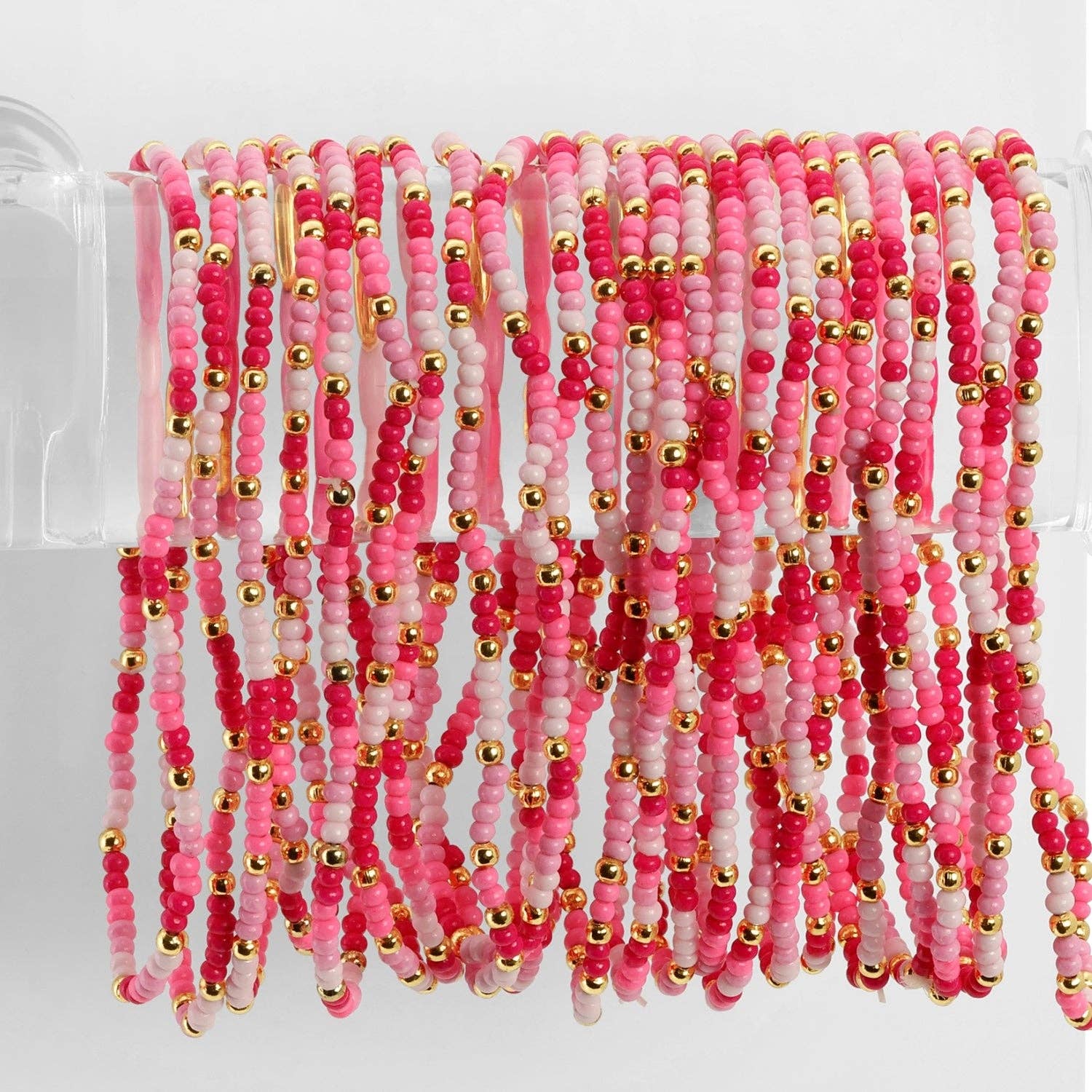 Assorted 2mm Stretch Seed Bead Bracelets