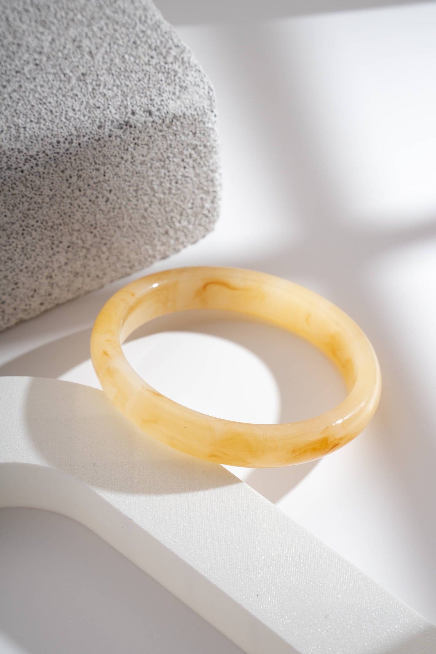 Thin Resin Marble Effect Bangle