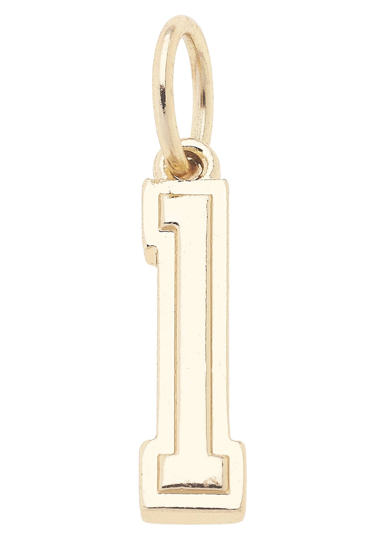 Number Charm in Shiny Gold