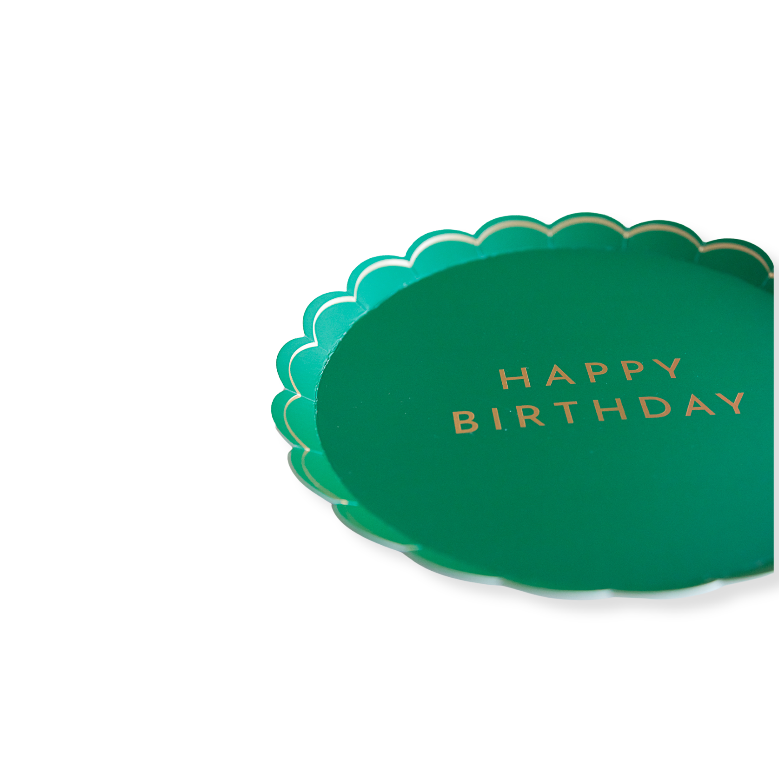 Emerald Green Signature Happy Birthday Small Plates