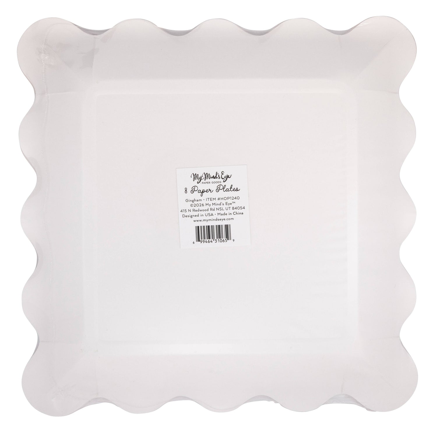 Hopscotch Gingham Plate