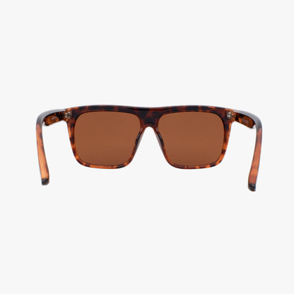 Birch Tortoise Polarized Oversized Shield Fashion Sunglasses