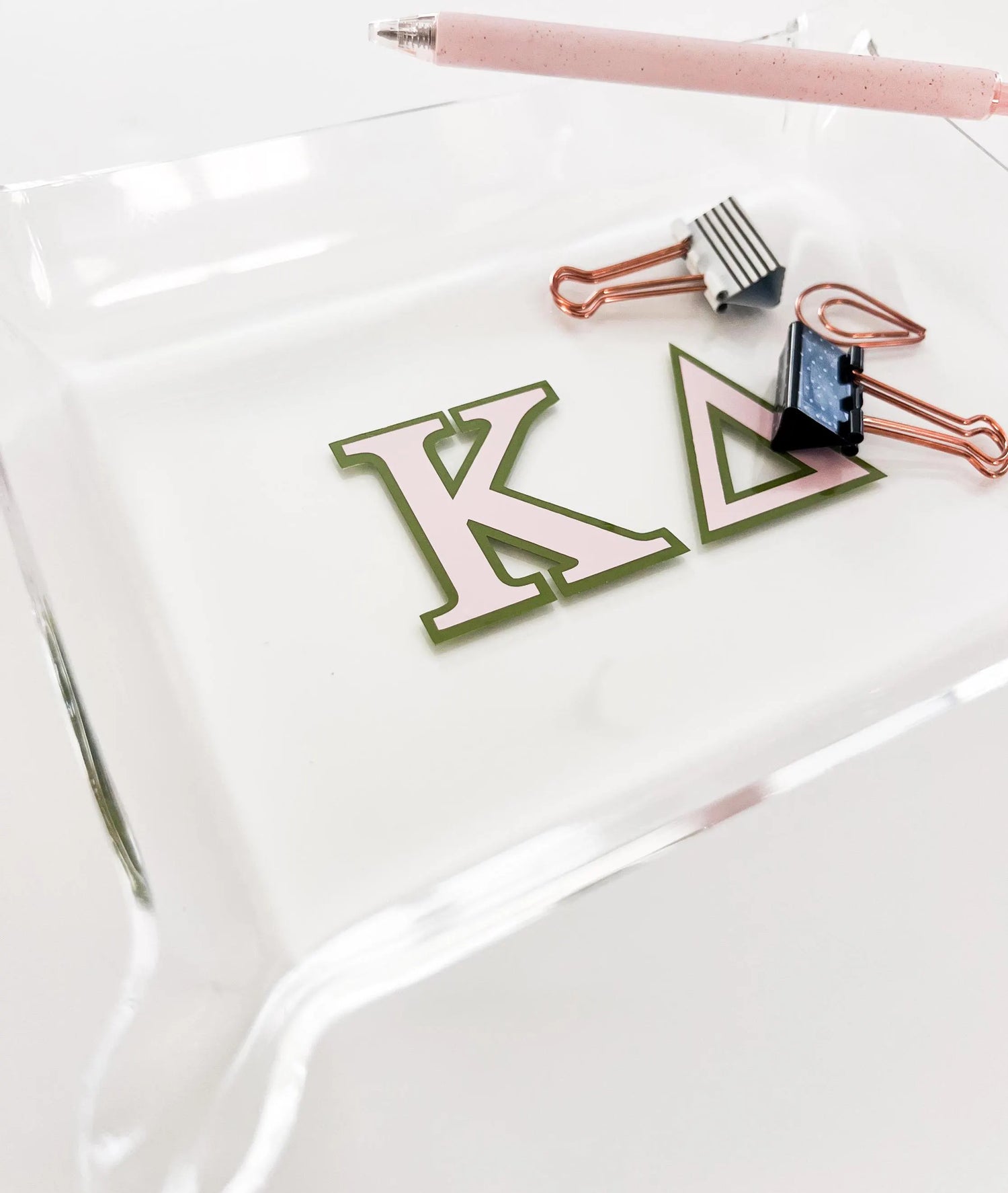 Greek Life Acrylic Catchall Tray