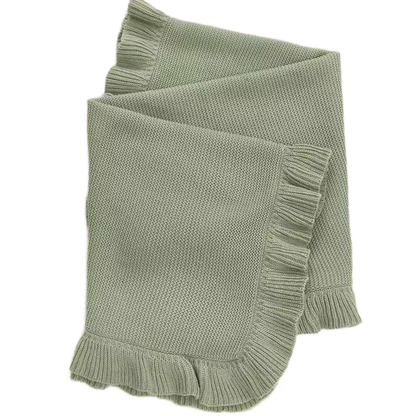 Ruffle Edge Baby Quilt Blanket