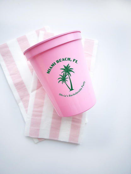 Bachelorette Party Custom Plastic Cups