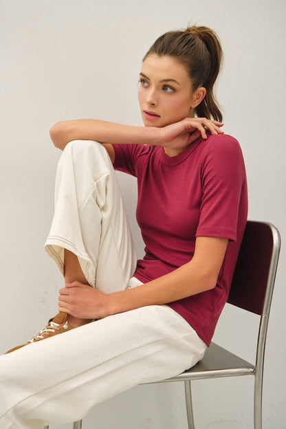 Ultra Soft Basic Short Sleeve Top