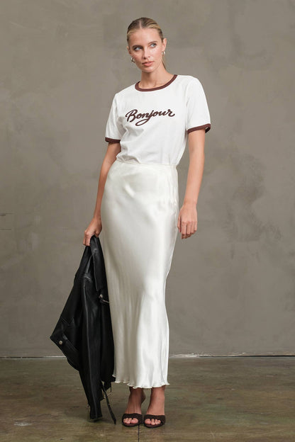 Bonjour Contrast Ringer Tee