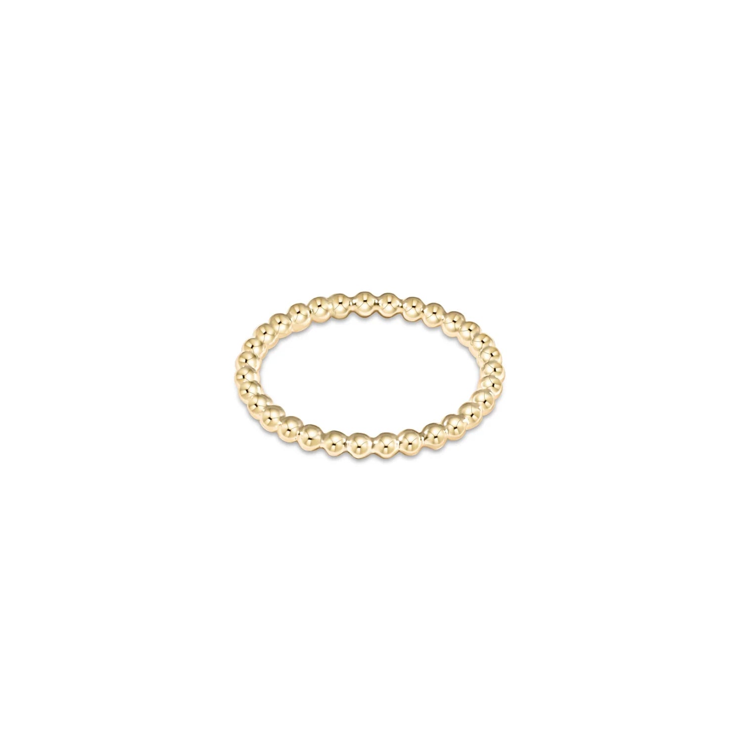 Enewton Classic Gold 2.5mm Beaded Disc Ring