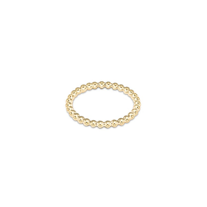 Enewton Classic Gold 2.5mm Beaded Disc Ring