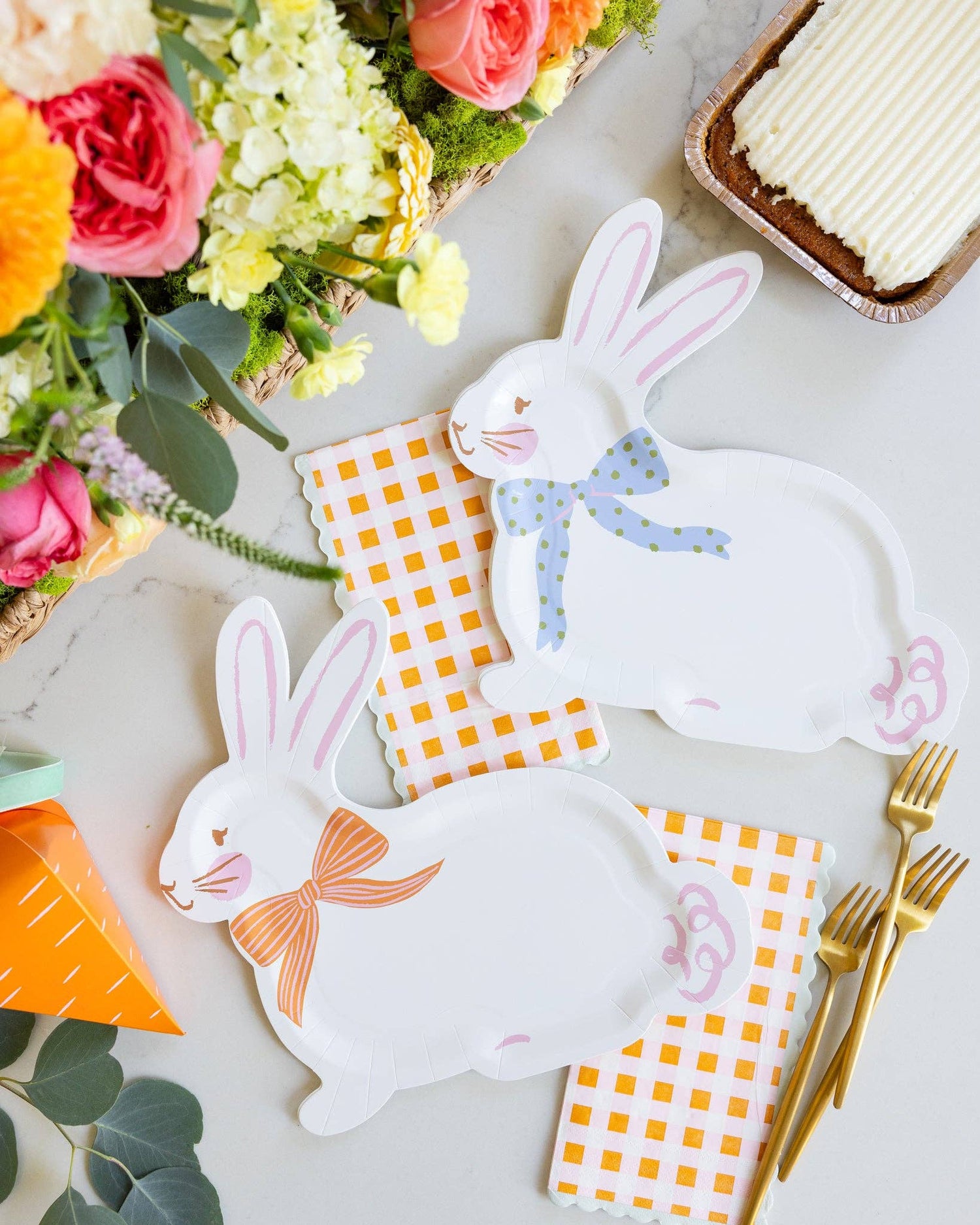 Carrot Patch Gingham Dinner Napkin