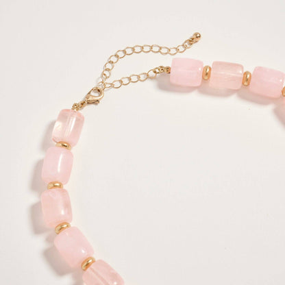 Gold Seashell Pendant Beaded Necklace