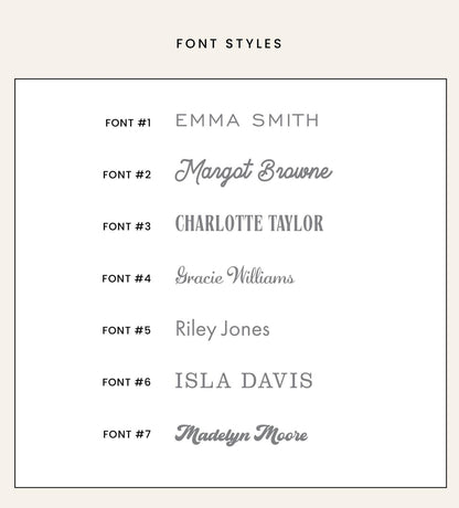 Personalized Notepad with Bow Design
