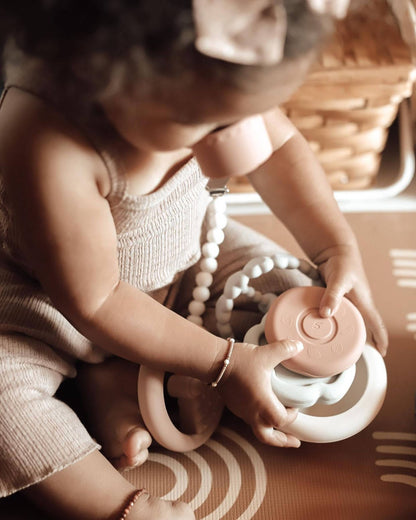 Silicone Stacking Ring Sensory Play Tower