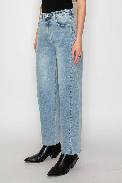 High Rise Barrel Jeans