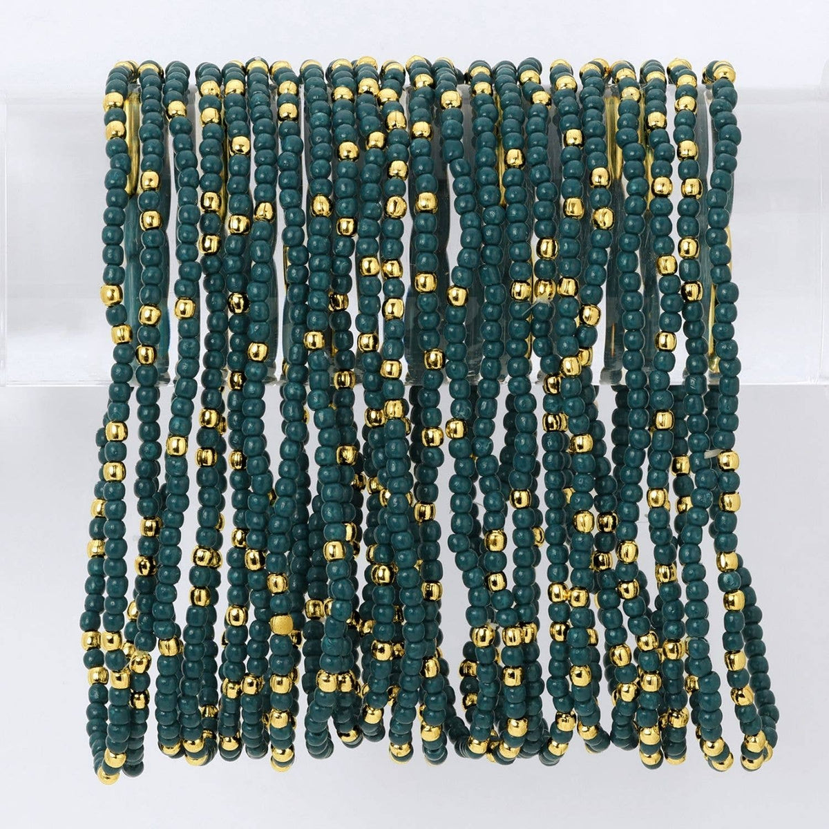 Assorted 2mm Stretch Seed Bead Bracelets