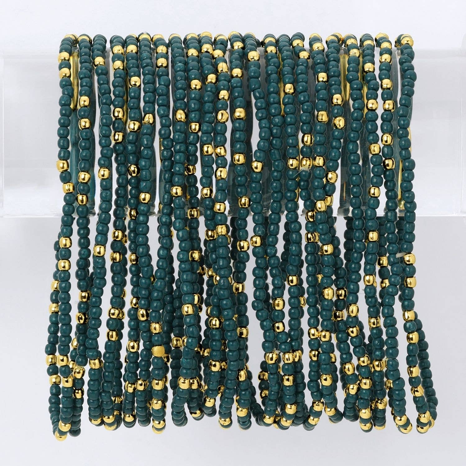 Assorted 2mm Stretch Seed Bead Bracelets