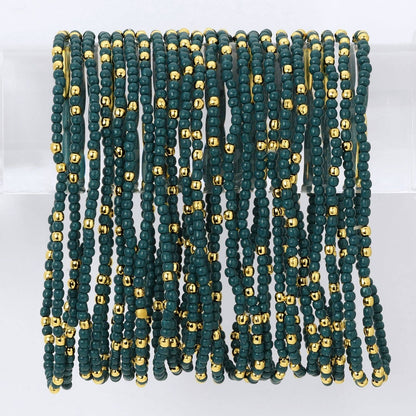 Assorted 2mm Stretch Seed Bead Bracelets