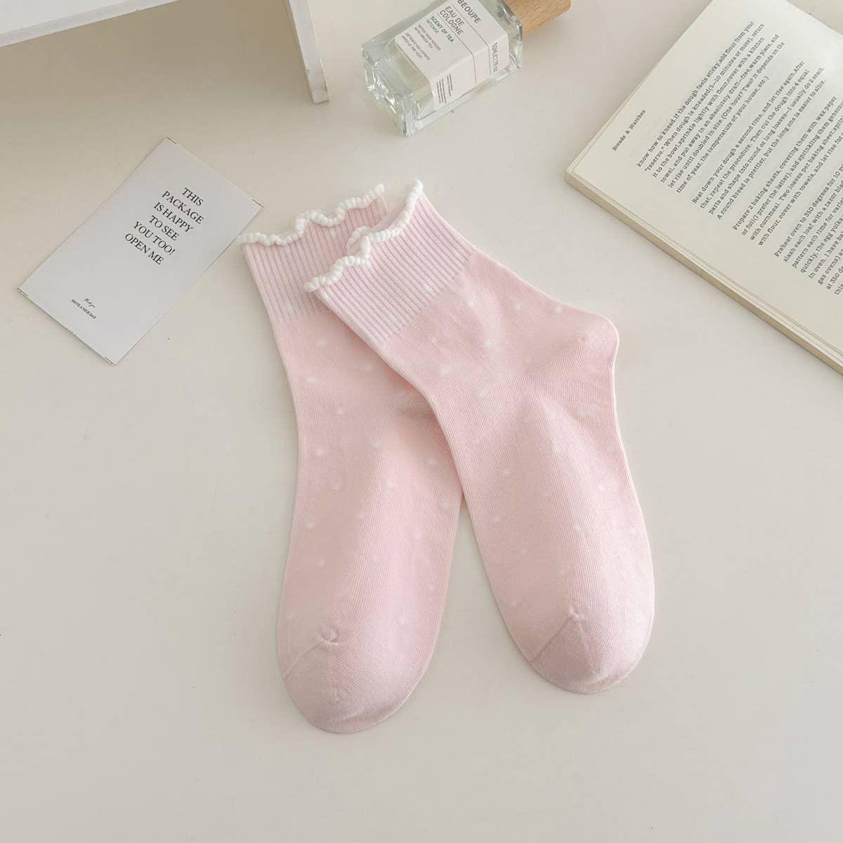 All-Match New Polka Dot Mid-Calf Socks