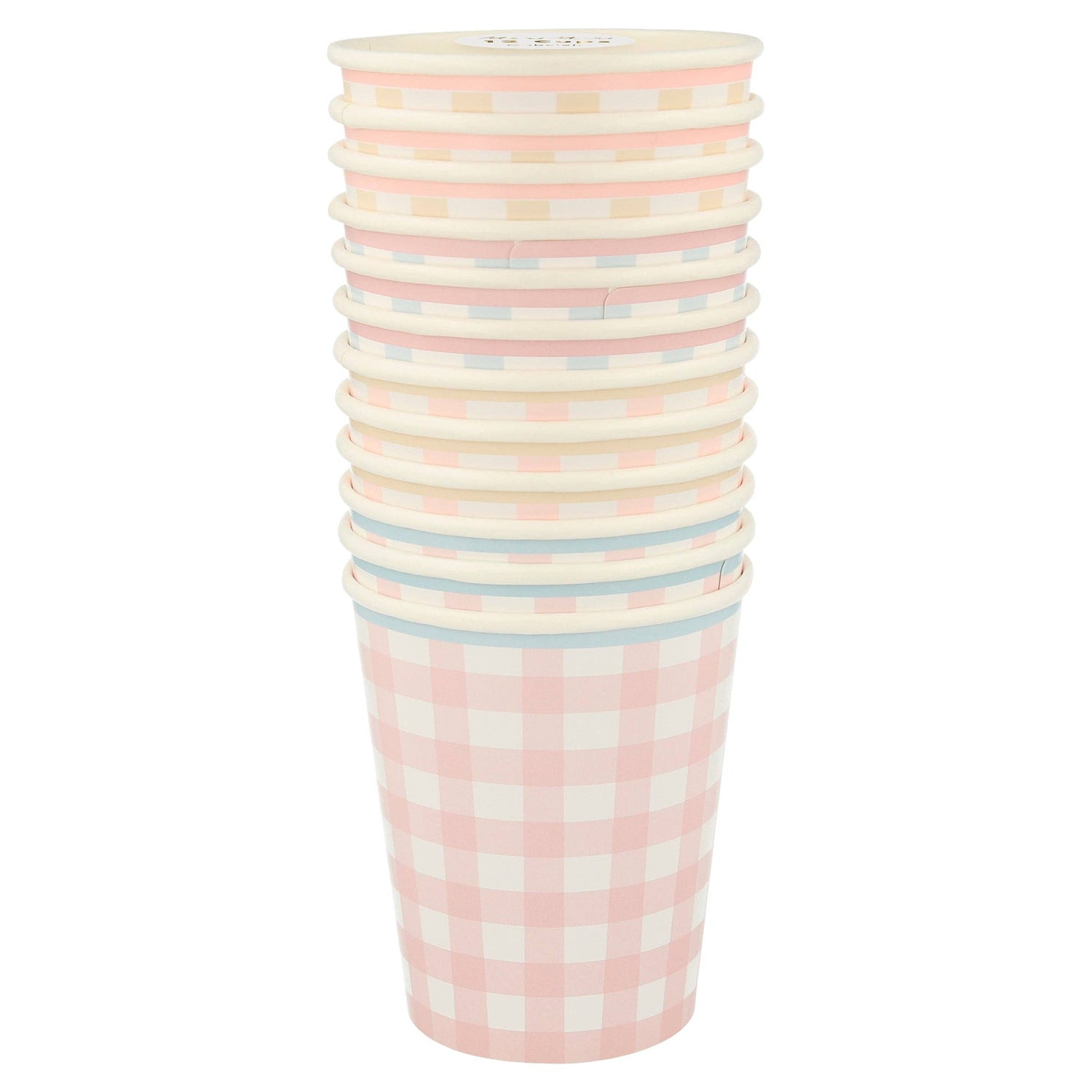 Gingham Cups