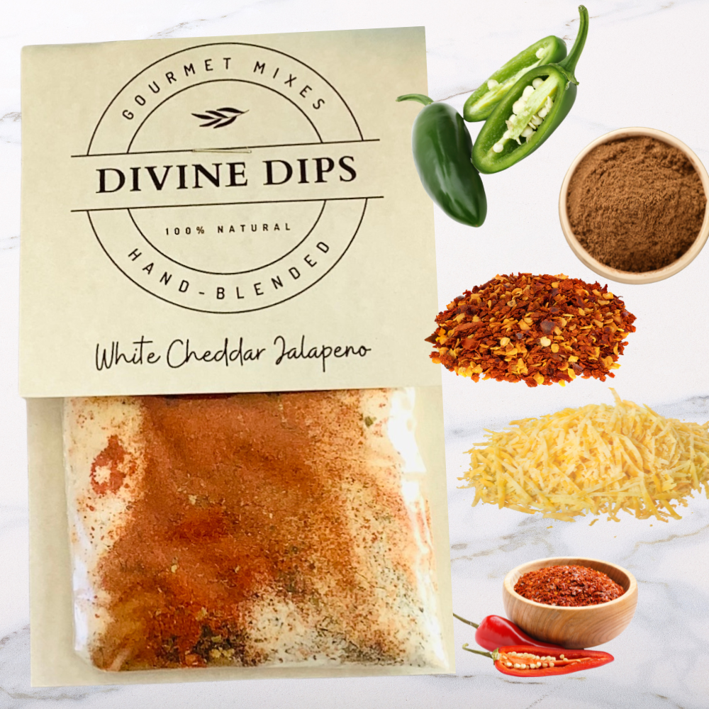 White Cheddar Jalapeno Seasoning Dip Mix &amp; Cheeseball