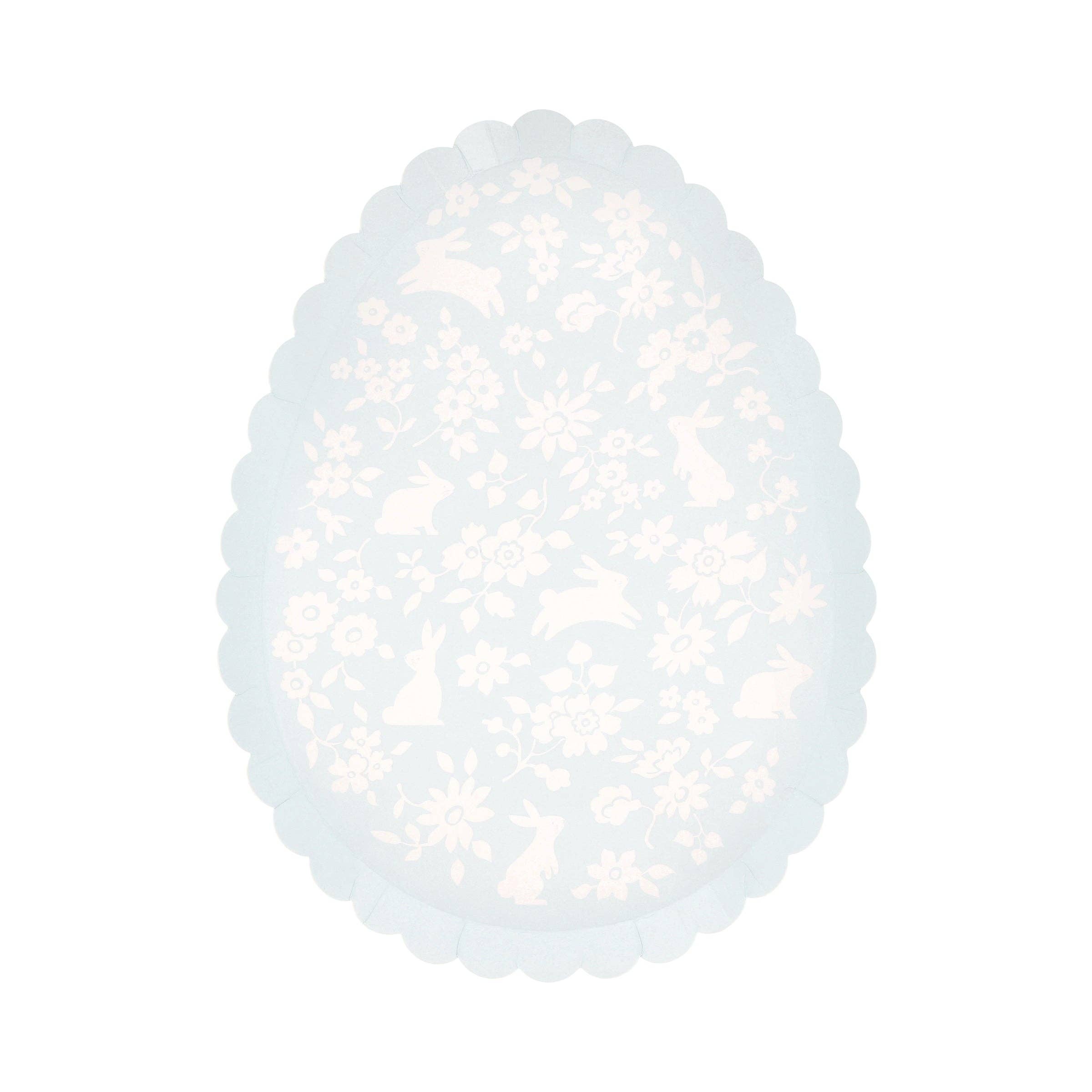 Ditsy Bunny Egg Plates