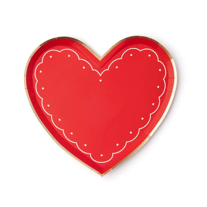 Valentine Heart Plates