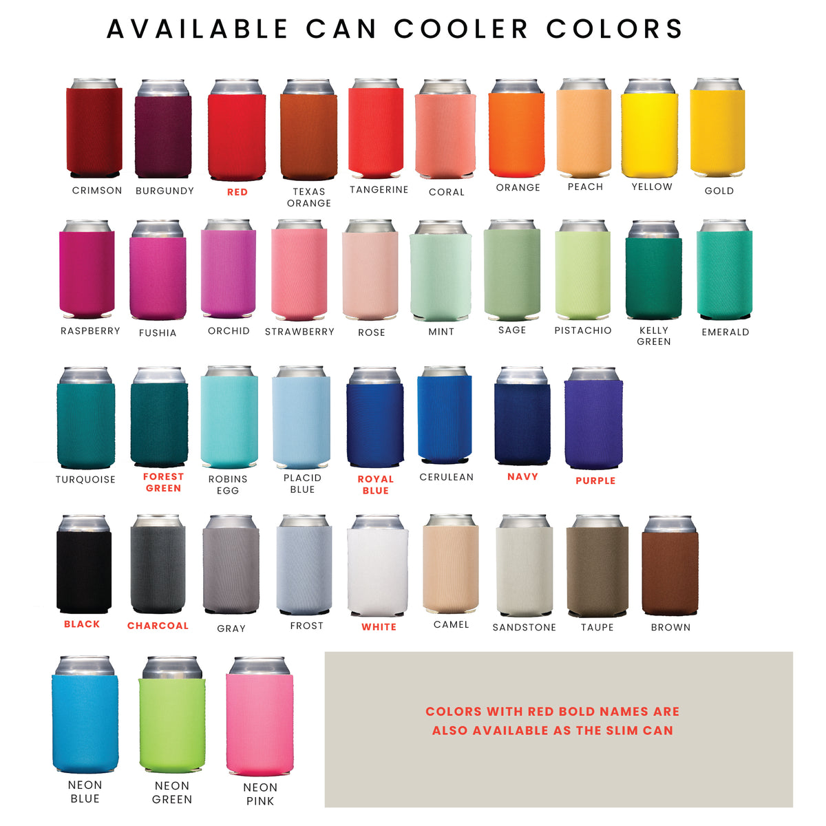 Customized Can Cooler for Parties