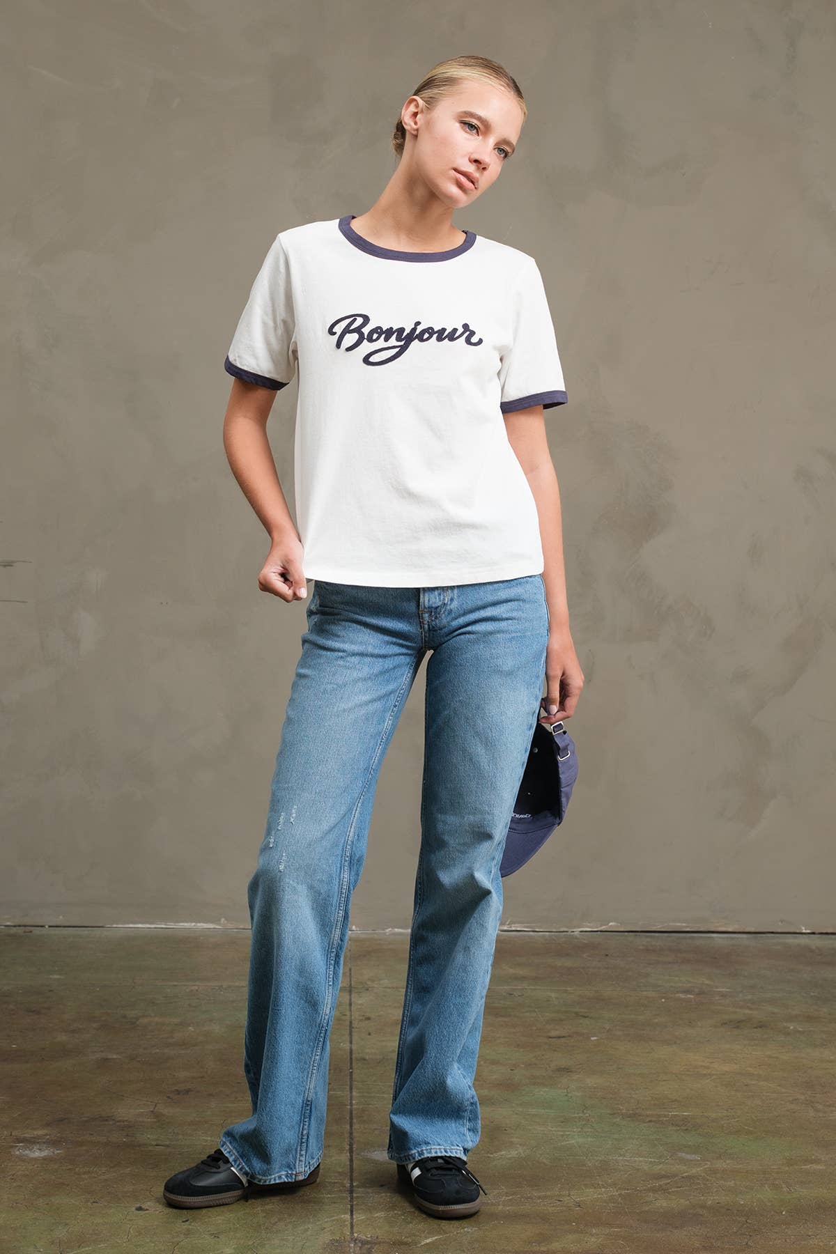 Bonjour Contrast Ringer Tee