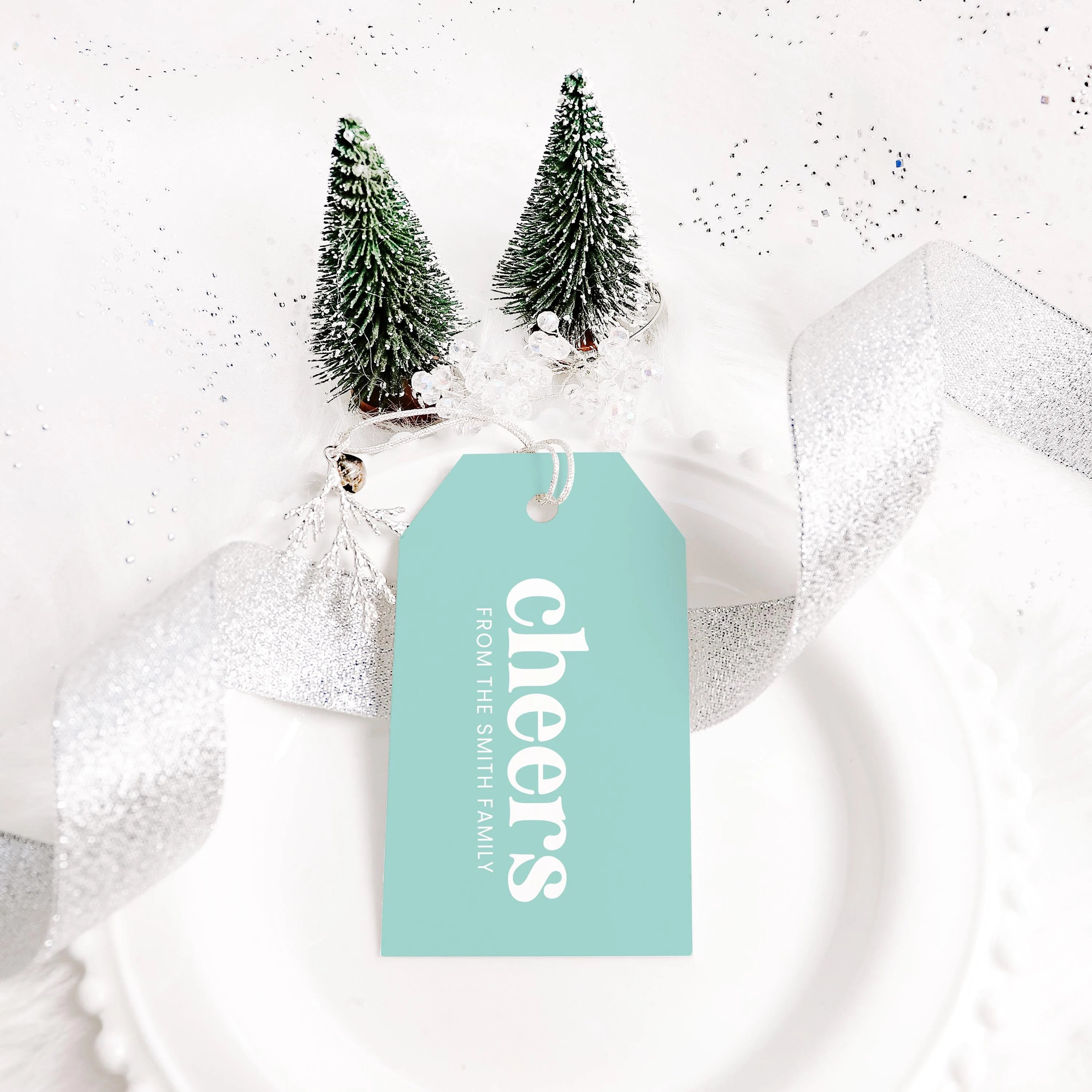 CHEERS Christmas Gift Tag