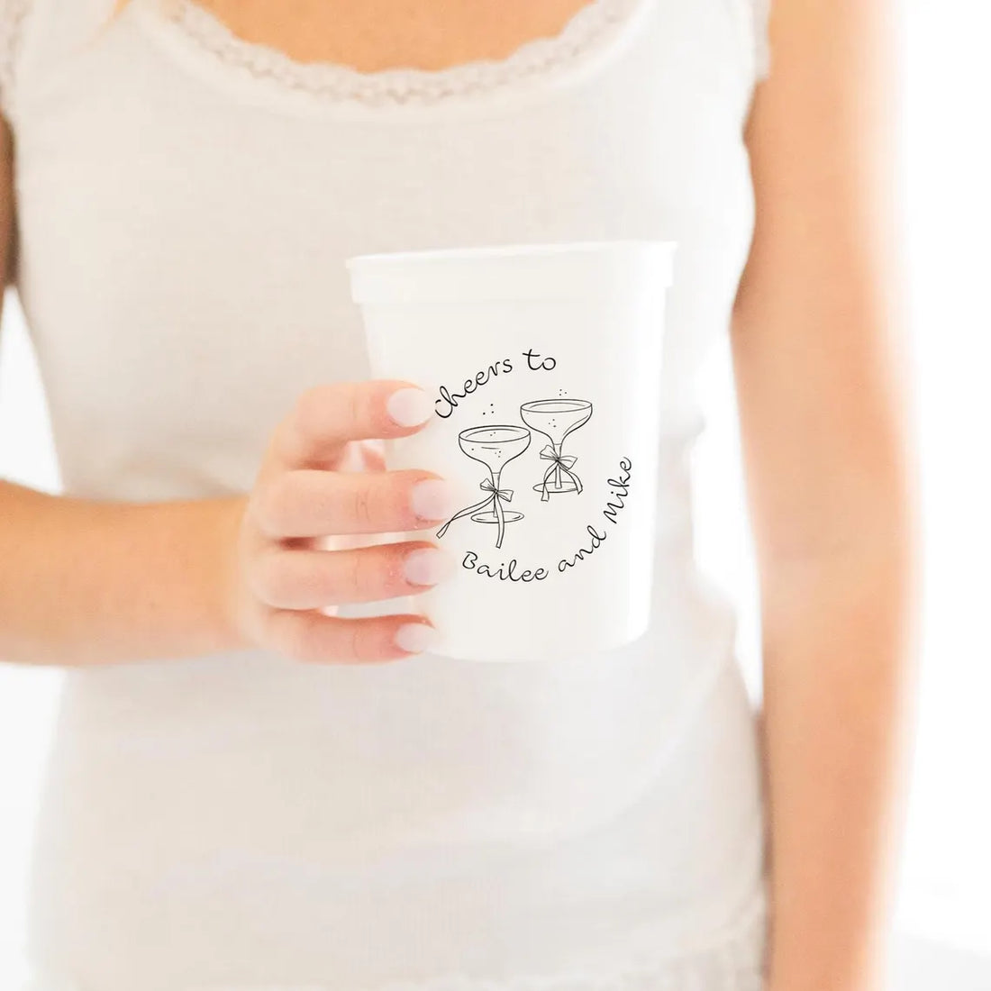Cheers! Custom Wedding Colored Party Cups