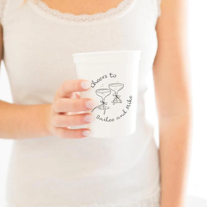 Cheers! Custom Wedding Colored Party Cups
