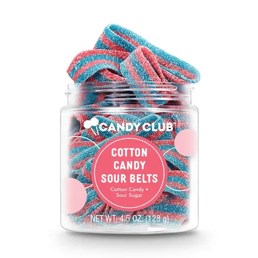 Cotton Candy Sour Belts  - Candy Jar