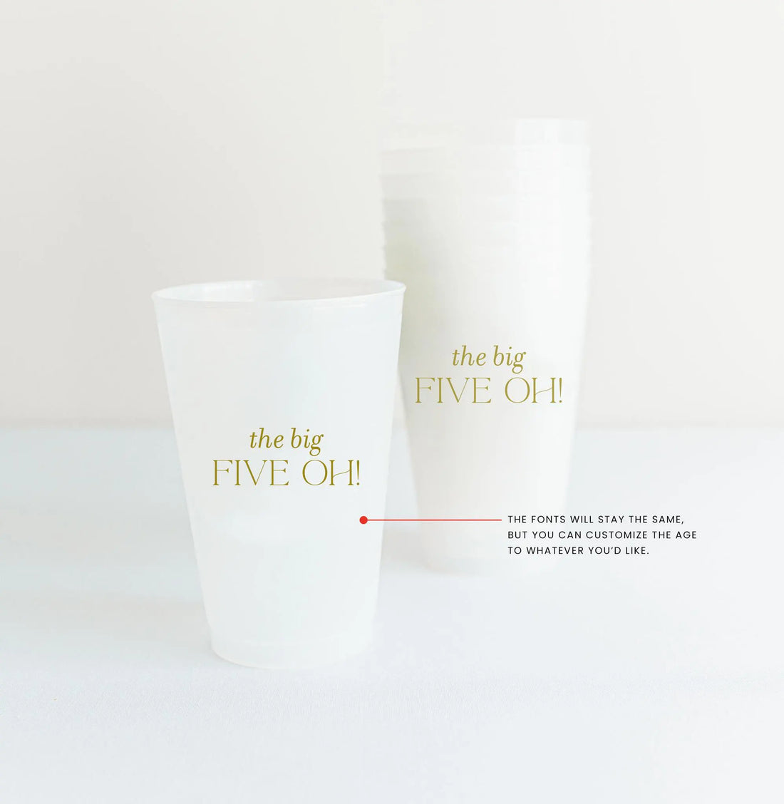 Custom Frosted Plastic Cups for Party
