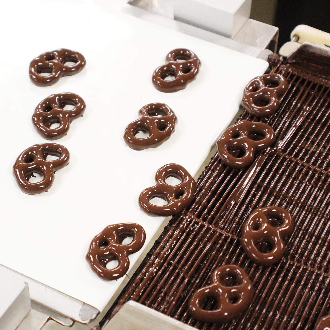 Chocolate Covered Mini-Twist Pretzels
