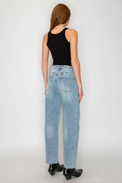 High Rise Barrel Jeans