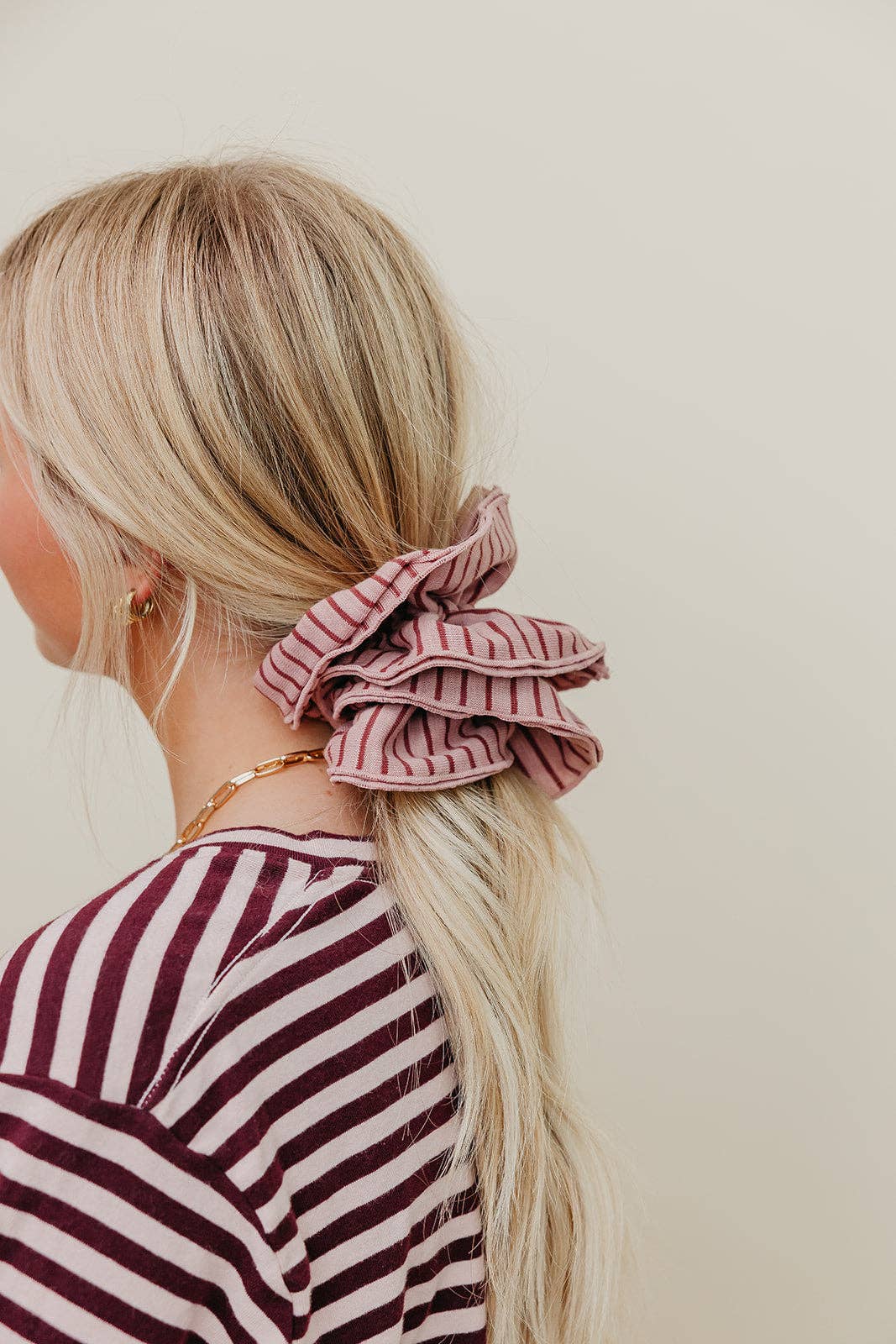 KAXI Striped Corset Scrunchie