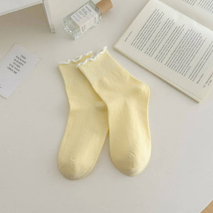 All-Match New Polka Dot Mid-Calf Socks