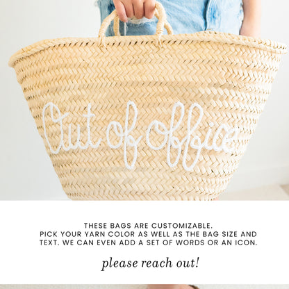 Out of Office Straw Woven Bag