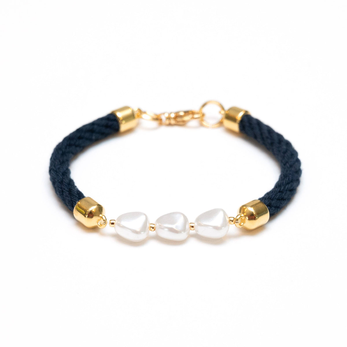 Atlantic - Navy/Gold - Nautical Rope Bracelet