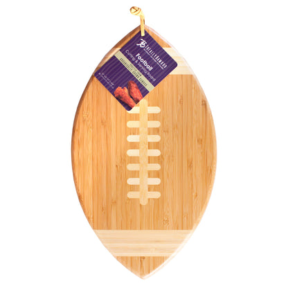 Football Shaped Cutting Board &amp; Charcuterie Serving Tray