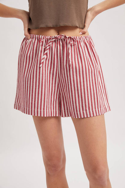 Striped Shorts with Drawstring
