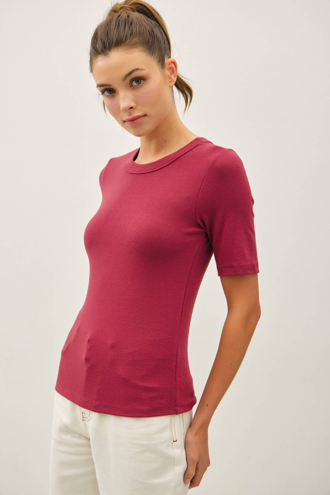 Ultra Soft Basic Short Sleeve Top