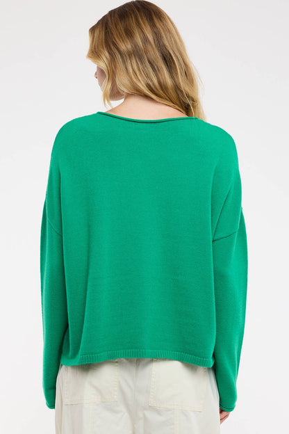 Boat Neck Lightweight Sweater